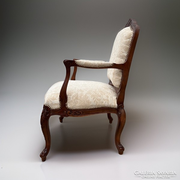 Barokk stílusú karosszék/fotel újkárpittal