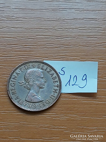 English England 1/2 penny 1966 ii. Queen Elizabeth, bronze s129