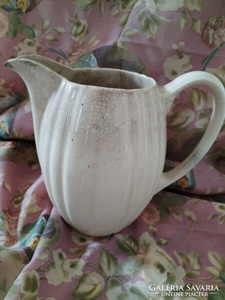 Old earthenware jug, decorative object - from the beginning of the last century