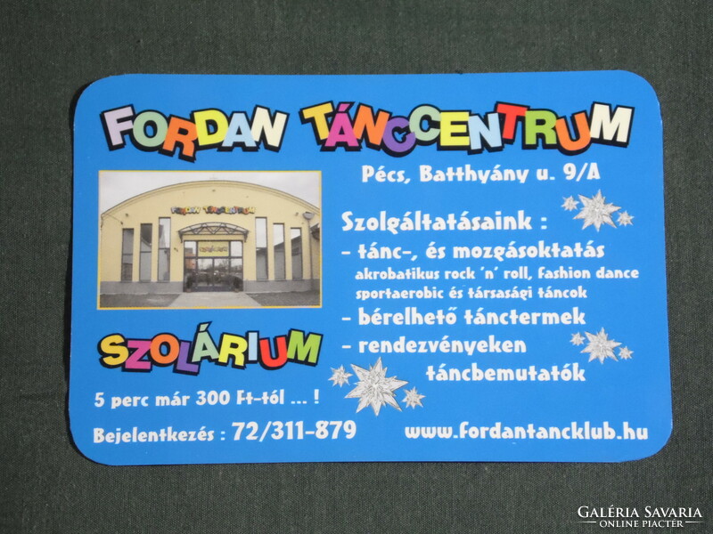 Card calendar, fordan dance center solarium, Pécs, 2009, (6)