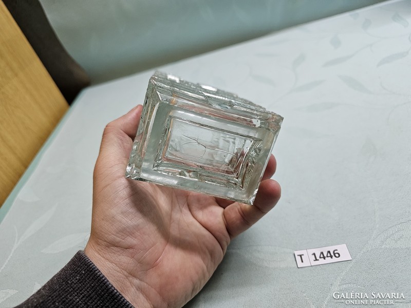 T1446 panels crystal glass vase sklo union jirí zejmon rudolfova hut 18 cm