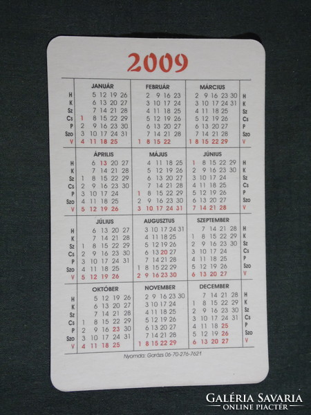 Card calendar, millennium bookshop, berettyóújfalu, 2009, (6)