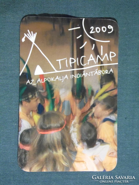 Kártyanaptár, Tipicamp Alpokalja indiántábor, Holdfény Liget , Gyöngyösfalu, 2009, (6)