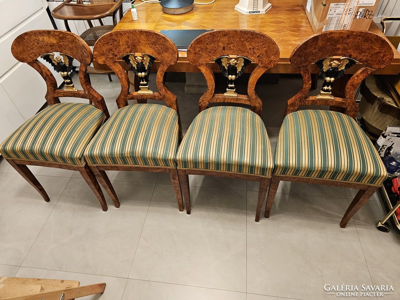 4 beautiful biedermeier chairs