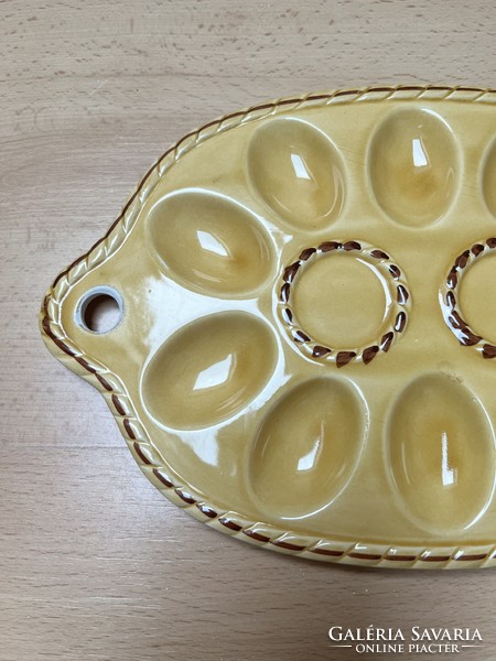 Egg offering ceramic bowl - festive