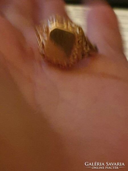 14k arany pecsét  gyűrű