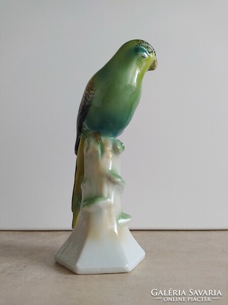 Rare fasold & stauch porcelain parrot
