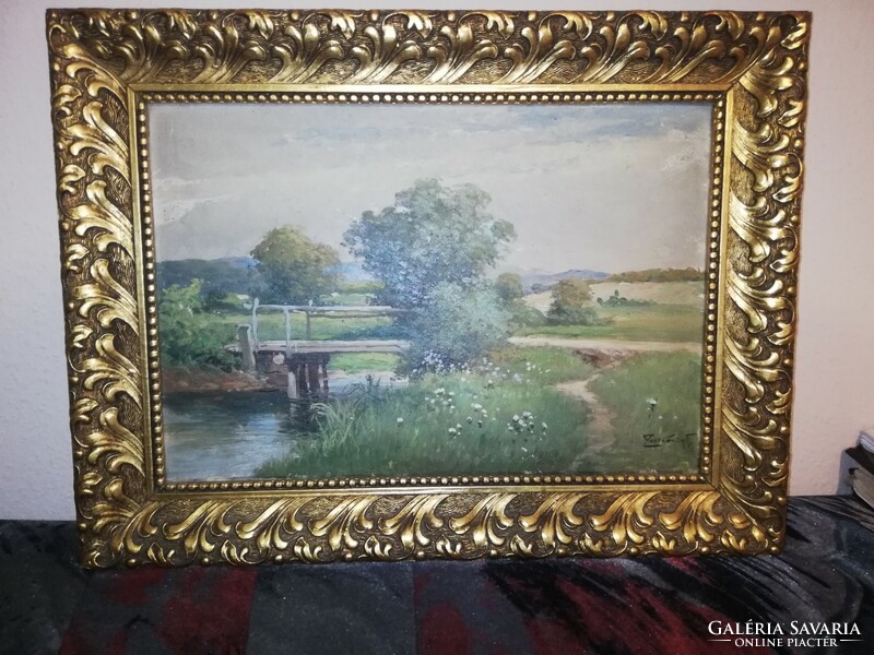 For sale is a flawless painting made with the oil-on-wood technique marked Gyula Zorkóczy.