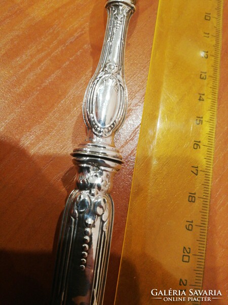 French salad spoon with silver handle!