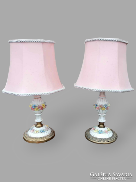 Porcelain bedside lamps