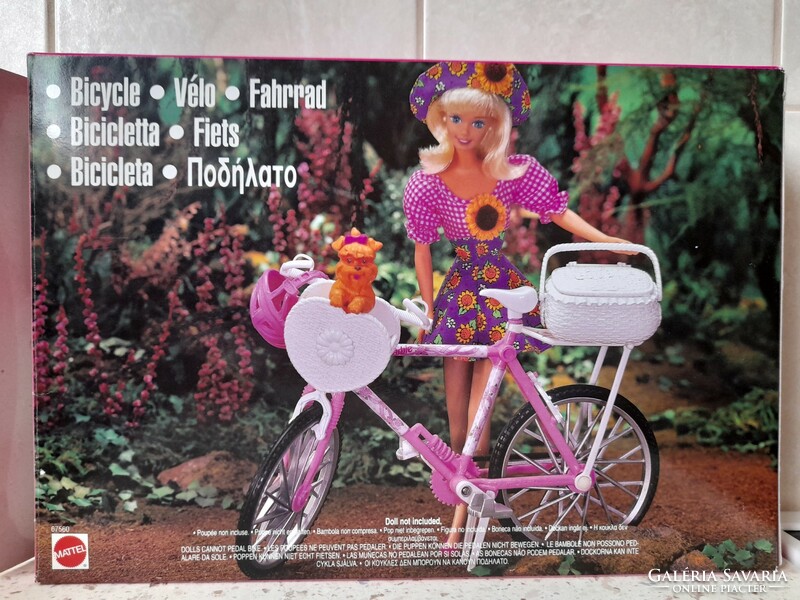 Vintage Mattel Barbie bicikli kiskutyával 1996-ból / Barbie Country Ride Bike