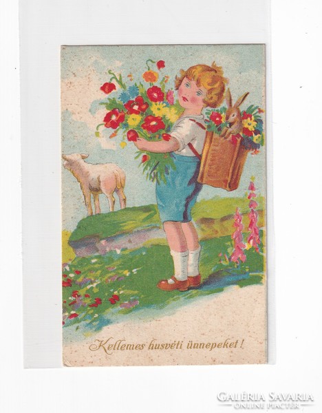 H:101 Easter antique greeting card 01