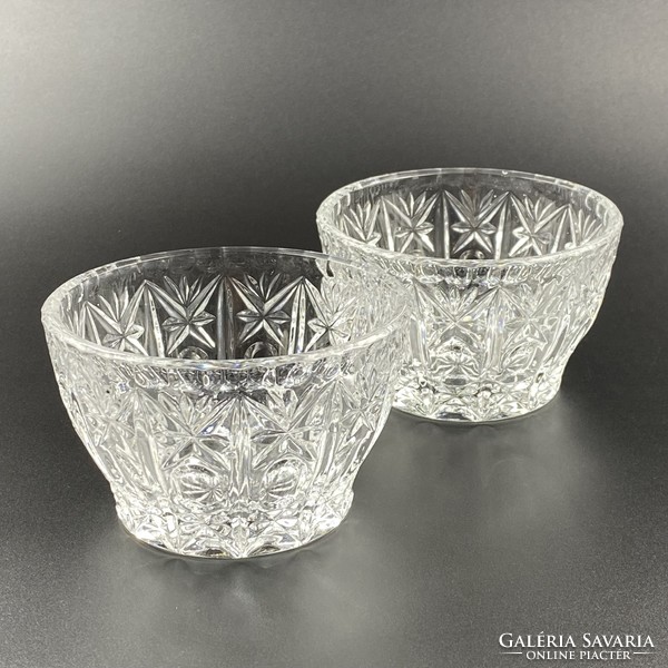 Pair of lead crystal bowls