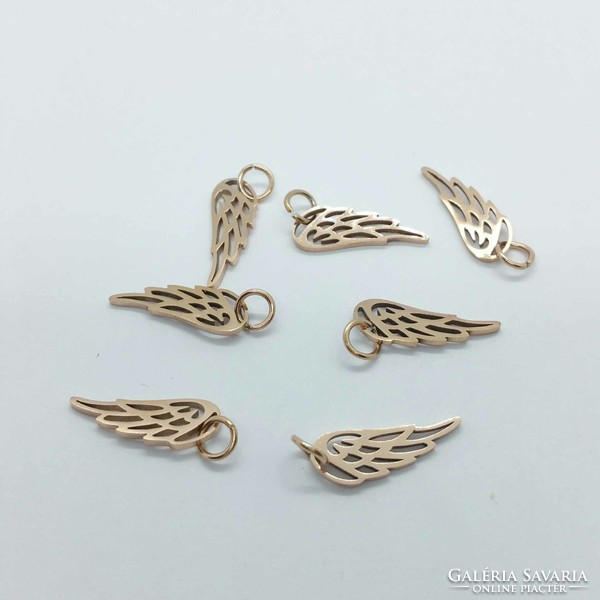 Stainless steel pendant angel wings rose gold