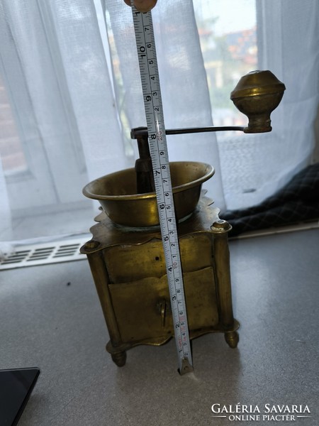 Antique Biedermeier coffee grinder, sugar spice grinder made of copper 1.5 kg