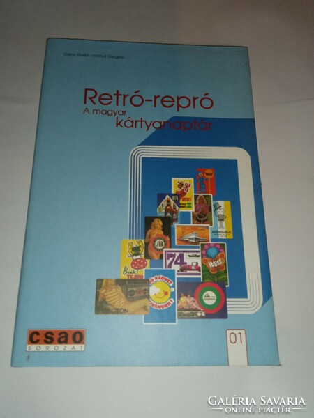 Gergely Gabo Rindo-Hollód retro-repro: the Hungarian card calendar - new, unread and flawless copy!!!