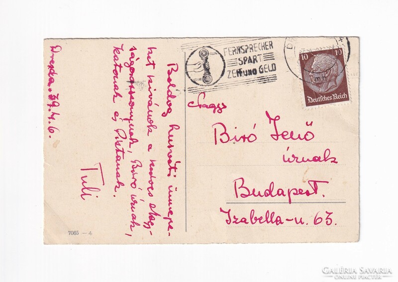 H:114 Antik Húsvéti Üdvözlő képeslap 1939