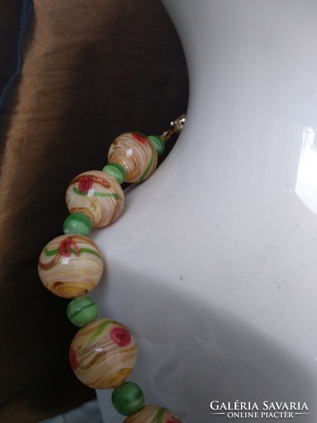 Necklaces made of real antique Murano glass beads!