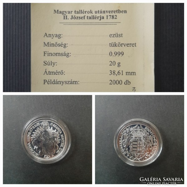 18 silver Hungarian thalers in mint condition