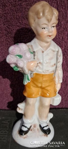 Antique German porcelain boy