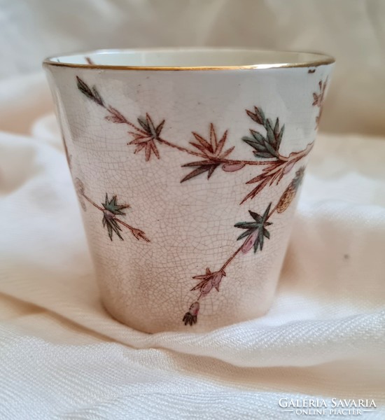 Antique earthenware coffee and chocolate cup - ridgway