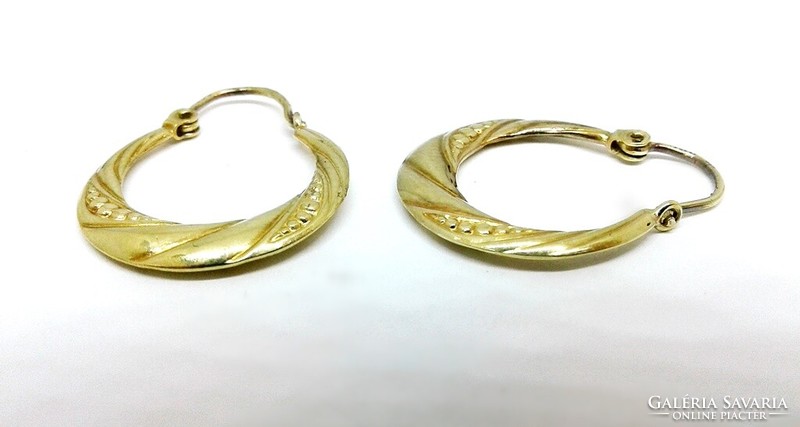 Engraved hoop earrings (zal-au124559)