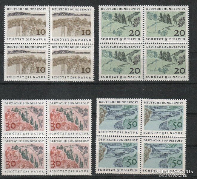 Összefüggések 0197  (Bundes) Mi 591-594       9,60 Euró postatiszta