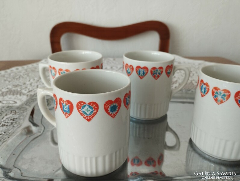Zsolnay heart mugs