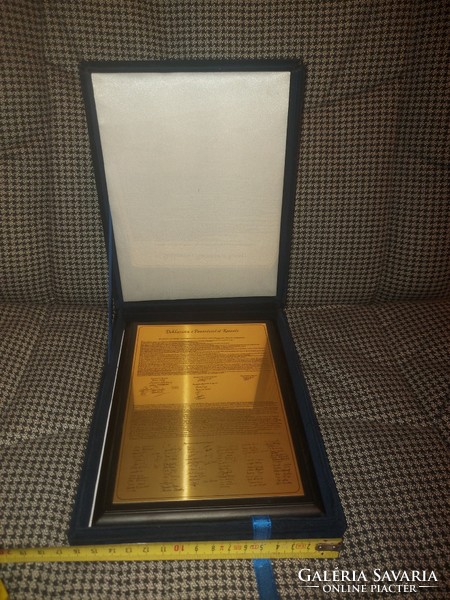 Declaration of independence of Kosovo in gift box