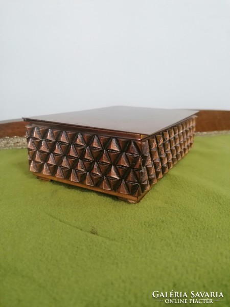 Industrial retro copper musical ornament box