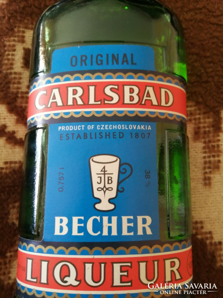 CARLSBAD Becher likőr.0.757l  Bontatlan üveg!! Régi Czechoslovakia!!