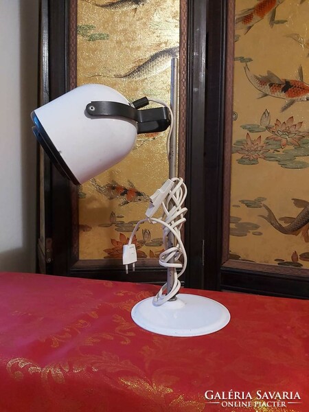 Retro fém  íróasztal lámpa - Müködőképes