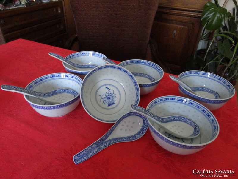 Chinese porcelain tableware (for 6)