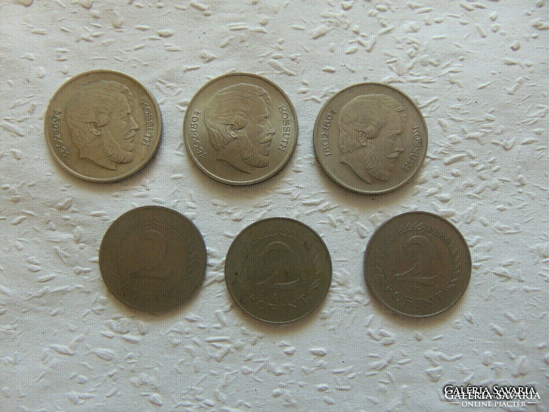 3 Pieces 5 forints - 3 pieces 2 forints lot!