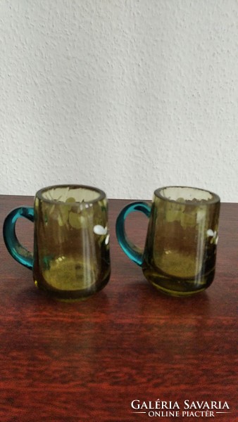 Pair of antique miniature jugs {nhü 59}