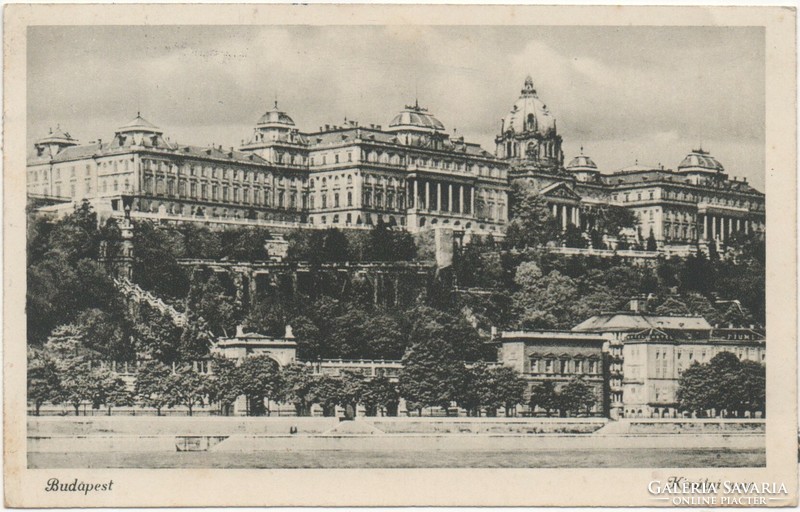BP - 141 Budapesti séta,  Királyi vár 1949