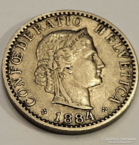 20-10-5 Rappen érmék, 1884, 1880, 1953, 1971