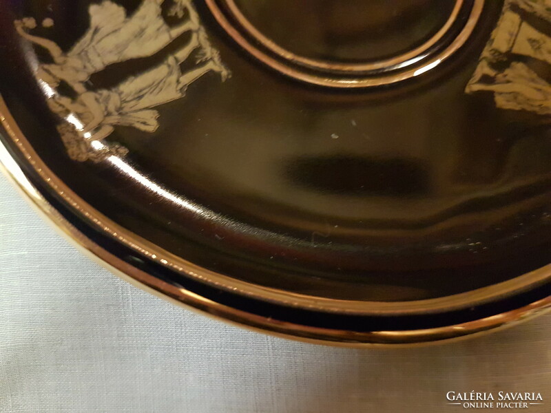 Görög mintás 24 karátos arannyal diszitett kávéscsésze  aljjal  pótlásra