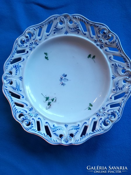 Antique altwien alt wien from 1853 hand painted!! Openwork edged porcelain decorative plate plate serving bowl