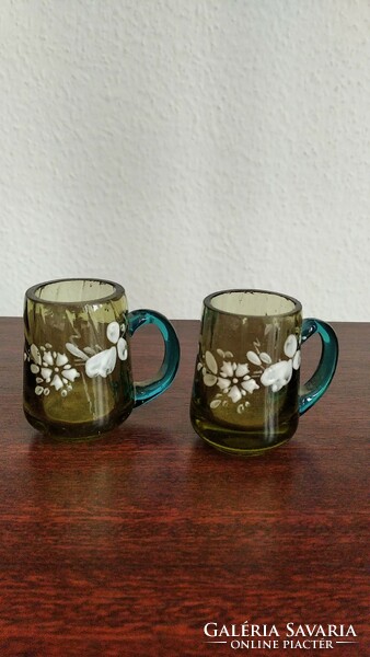 Pair of antique miniature jugs {nhü 59}