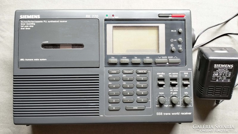 Siemens rk 770 portable world receiver radio with tape recorder