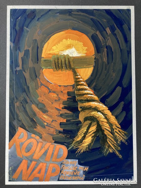 István Gyúró (1939-2021): short day - movie poster design, 1983