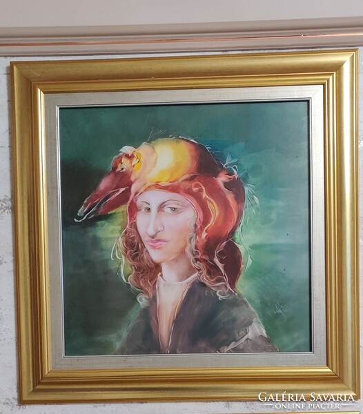 Saxon endre: woman with fish headdress