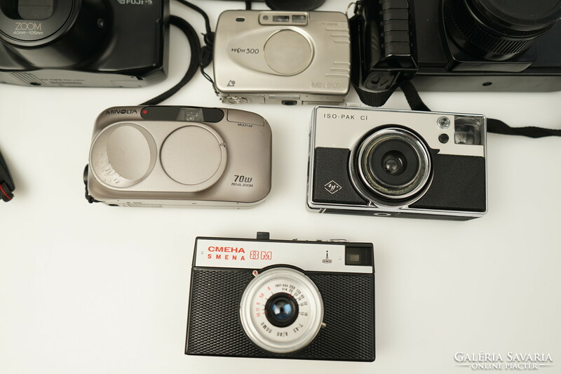 Retro camera collection / old / russian chema minolta agfa fuji naikei