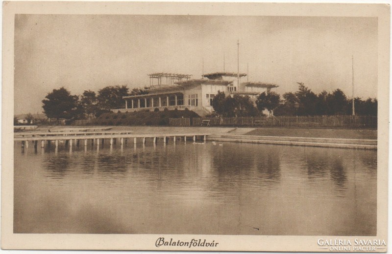 Ba - 546 Akinek a Balaton a szép Emlék  Balatonföldvár 1926 postatiszta (Monostory fotó)