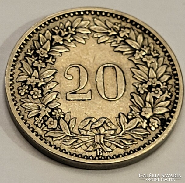 20-10-5 Rappen coins, 1884, 1880, 1953, 1971
