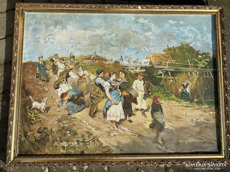 Lajos Deák-ébner: returnees from the harvest