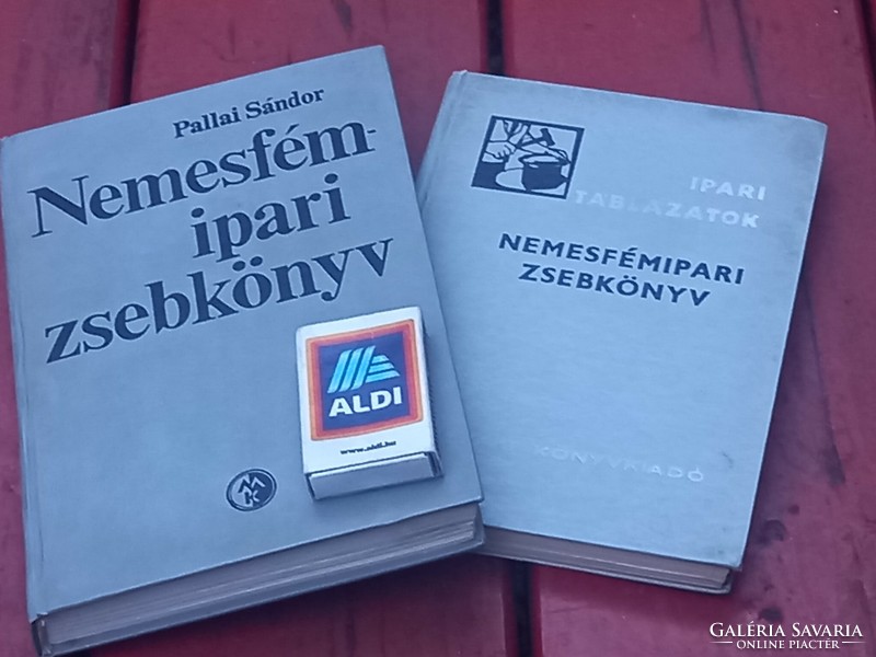 2 pcs - precious metal industry pocket book, (1970) precious metal industry specialist book (technical -1975.), Eötvös