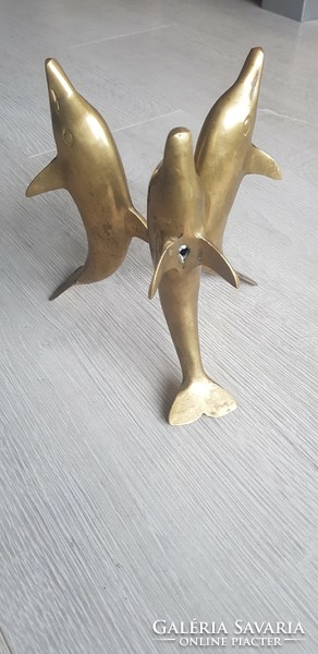 Copper, ornament depicting a dolphin