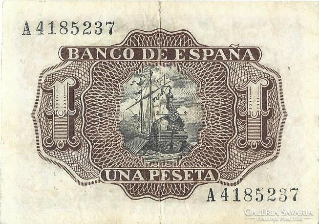 1 peseta 1953 Spanyolország 1.